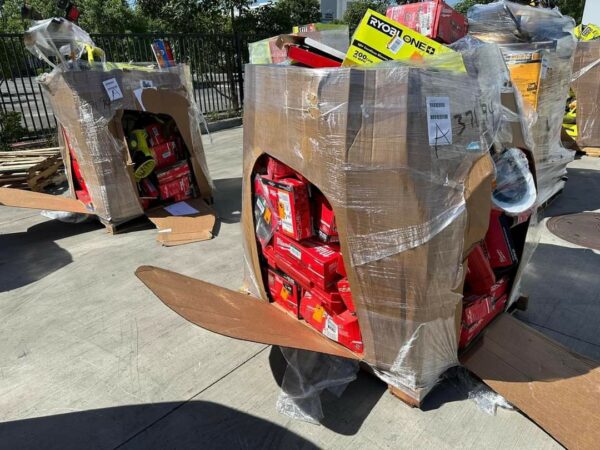 Buy Mixed Ryobi, Milwaukee and Dewalt tools pallets.